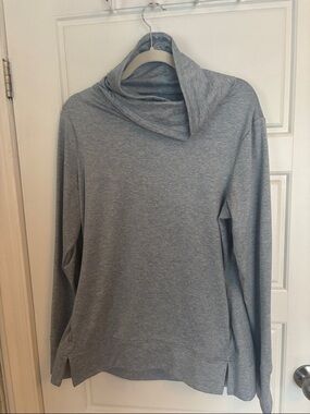 Apana Light Gray Cowl Neck Sweater